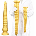 23In/59Cm Gold Silicone Super Long Xxl Octopus Tentacle Anal Plug Dildo, Realistic Huge Animal Dildos Butt Plug With Suction Cop Sex Toys Prostate Stimulator For Adult Male Female Couple (L)