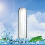 Large Glass Dildo Crystal Penis,Anal Butt Plug Anal Trainer Glass Butt Plug Big Crystal Anal Plug Anal Masturbation Butt Expander Anal Trainer Toy Clear Hollow Anal Plug For Women Men(4Cm)