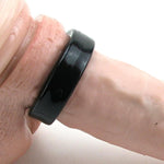 Doc Johnson TitanMen - Cock Ring - Stretch-to-Fit - Makes Your Penis Firmer, Harder, and More Engorged - Made of Body-Safe TPR - Black