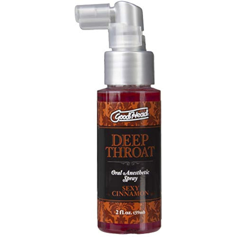 Doc Johnson GoodHead - Deep Throat Spray - Numbs Throat - Relaxes Gag Reflex - Sexy Cinnamon - 2 fl. oz.(59 ml)