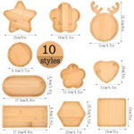 10 Pcs DIY Wooden Mosaic Coaster Bases, Assorted Shapes for Arts, Crafts & Home Decor