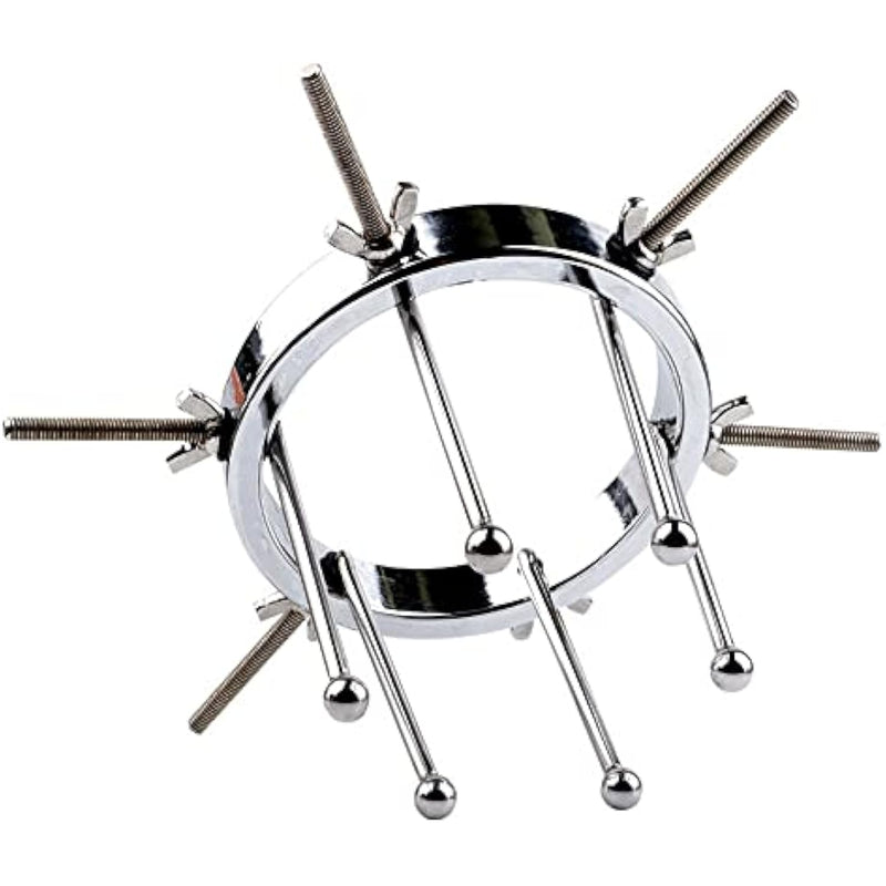 Adjustable Anal Plug Expander Anus Butt Plug Sex Toys, Silver, 1.0 Count