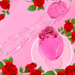 Glass Anal Plug Rose G-Spot Dildo Butt Plug With Gradual Beaded Ridges Prostate Massager Sex Toy For Men Women Masturbation