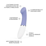 Gigi 3 App-Controlled G-Spot Vibrator For Women With 8 Pleasure Settings, Female Vibrator, Sex Toy, Adult Toy (Powder Blue)