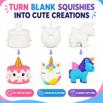 3 Pack Jumbo Squishy Paint Kits for Kids Ages 8-14, Arts & Crafts Party Favors