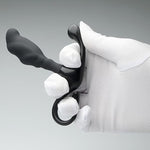 Small Dildo Silicone Butt Plug With Handle Unique Anal Dildo For G-Spot Massage Prostate Stimulation Sex Toy For Men Women Beginners