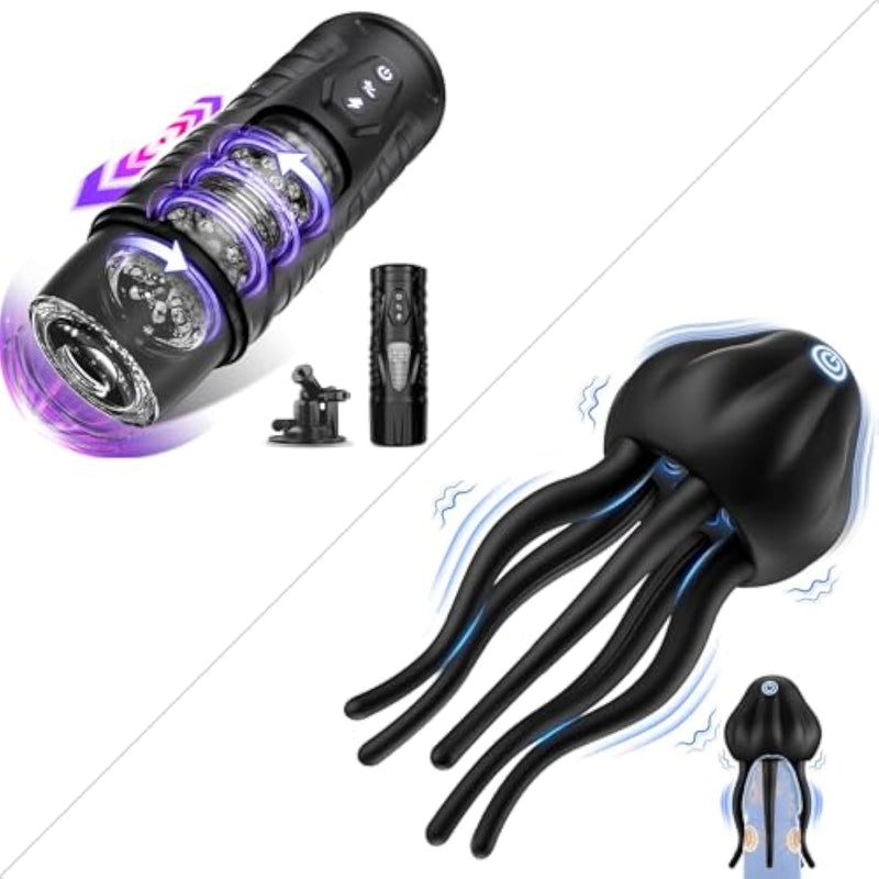 Automatic Male Masturbator Sex Toys For Men & Penis Vibrator For Men, Adult Toy Male Sex Toys With 7 Thrusting & Rotating Modes, Adult Sex Toy For Men Women Couples