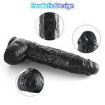 17.3 Inch Long Realistic Huge Thick Dildo + Electric Shock Wand Vibrator