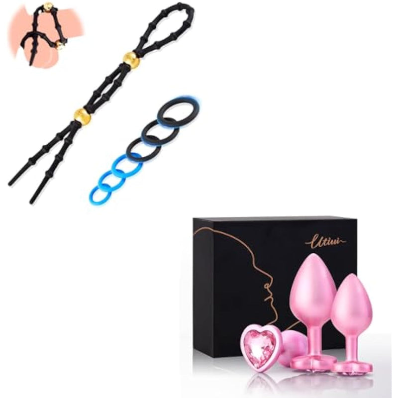 Penis Ring & Pink Anal Plug