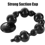 14In Anal Beads For Men/Women, Tpe Anal Plug Vaginal Anus Dilator Prostate Massage Adult Erotic Sex Toys For Beginners (Black, S)