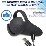 Vibrating Cock And Ball Ring Penis Massager With Remote Control Testicle Stimulator Cock Vibrator Vibes Male Masturbators 3 Speeds And 7 Patterns Vibrating Sex Toys For Men [Made In Usa]