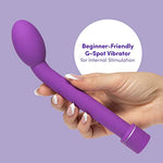 G-Slim 7 inch G Spot Vibrator Sex Toy for Women, Purple