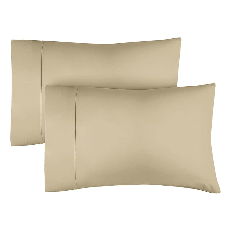 Feather & Stitch Pillowcase|100% Cotton Pillow Case Covers Set Of 2 King Size