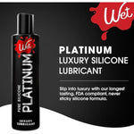 Platinum Silicone-Based Personal Lubricant | Ultra Smooth, Super Slick, Hypoallergenic, Long-Lasting Performance, Waterproof Formula| Lube For Men, Women & Couples, 3 Fl Oz (Pack Of 2)