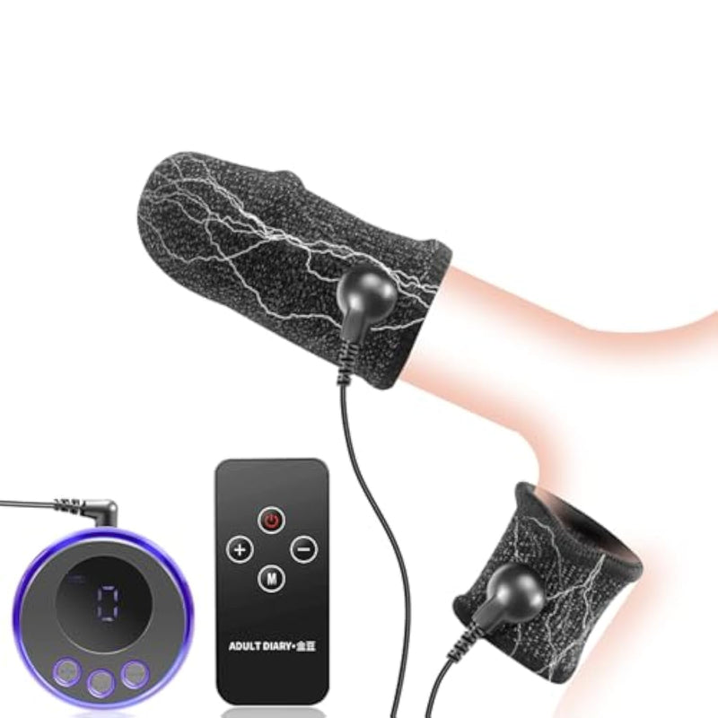 Electric Shock Chastity Penis Sleeve Testicle Toys Cock Ring Estim For Men Chastity Adult Toys Male Sex Toys