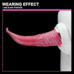 6.5 Inch Pink Orca Curved Design Dildo, Large Monster Dildos Strong Suction Cup For Hands-Free Play,G Spot Stimulation Dildo (M)