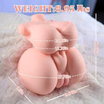 Sex Doll Male Masturbator, 3 In 1 Realistic Female Sex Doll With Penetrable Big Boobs Vagina Anal, 9Lb Adult Sex Doll Torso For Male, Adult Toy Pocket Pussy For Men Pleasure (Flesh)