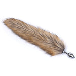 Butt Plug Tail Anal Sex Toys, Anal Butt Plug Faux Fur Tail Toys Stainless Steel But Plug Butt Toys Sex Toys For Women Cosplay Adult Sex Toys For Women Men (C-Brown)