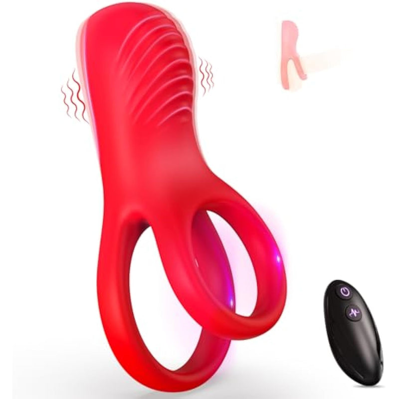 Vibrating Cock Ring With Clitoral Stimulator, Pleasure Penis Ring Vibr BlessMyBucket Vibrating Cock Ring With Clitoral Stimulator, Pleasure Penis Ring Vibr BlessMyBucket