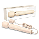 Plug-In Wand Vibrator - Vibrating Wand Massager - Cream
