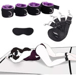 Bed Bondage Restraints Set For Couples Wrist And Ankle Strap Blindfold Bed Bdsm Set Restraints Handcuffs Ankle Restraints Sm Sex Toy For Beginners And Couples