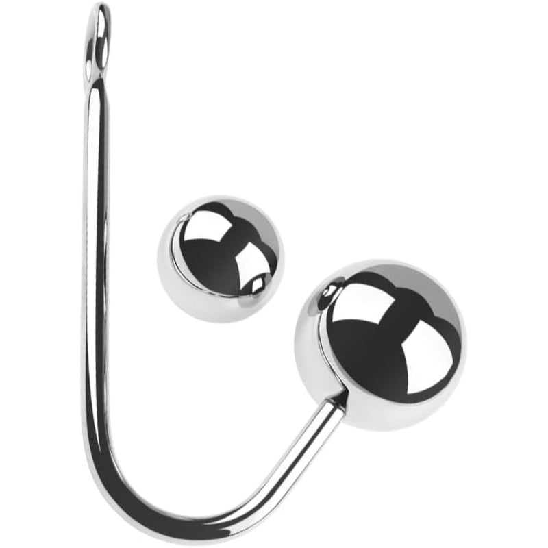 Bdsm Metal Anal Hook Butt Plug With With 2 Replaceable Solid Balls Anal Plug Sm Restraints Anal Gay Sex Toys For Man And Woman Adult Games