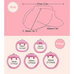 Chastity Cgae Chastity Device Ht-V5 Vertical Invisible Lock Cock Cage For Men With Rings & Keys Adult Sex Toys For Male Penis Exercise And Abstinence Nub (Pink,36Mm Ring)