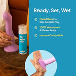 Hello Pretty Big Dil Bundle - Includes Natural Aloe Lube 3.3 Fl Oz And Pretty Big Dil - Harness-Compatible Dildo For Women And Ph Balanced Personal Lubricant For Her