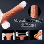Realistic Penis Sleeve, Cock Ring Dick Extender, Erectile Aid Adult Toys Girth Enhancer And Delay Ejaculation Silicone Penis Pump Sex Toy For Men, Penis Prolonger Sheath For Couples