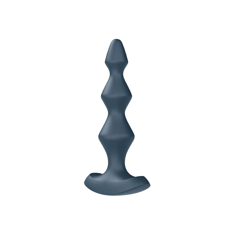Lolli-Plug 1 Anal Vibrator - Vibrating Anal Plug, Diamond Shaped Beads With Increasing Diameter And Wide Base - Suitable For Beginners, Waterproof, Rechargeable (Dark Teal)