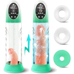 Penis Pump Male Sex Toys - Electric Vacuum And Water Cock Pump With 3" Large Barrel And Lcd Display, 4 Pressure Levels, And 9 Suction Training Modes Penis Extender For Stronger Bigger Erections