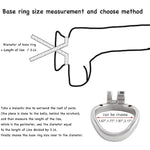 Male'S Flat Closed Base Ring For Stainless Steel Chasity Cages Device Virginity Lock Jh145 45Mm