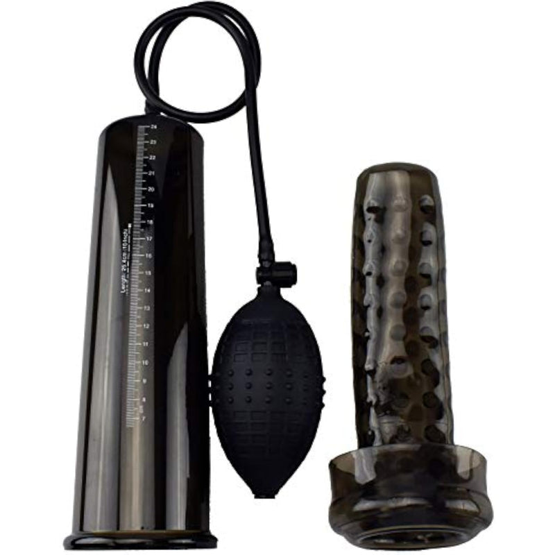 10 Male Enhancement XL Penis Pump with Sleeve, Black