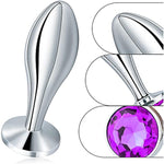 Anal Plug Set 3Pcs Stainless Steel Butt Plug Anal Training Small Medium Large Luxury Metal Anal Trainer Jewel Anal Dildo Kit Bdsm Anal Sex Toys For Women Men And Couples