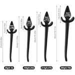 Anal Plug With Puppy Dog Tail, Anal Dilator Trainer Butt Plug Sex Toy For G-Spot Anal Clitoral Stimulation, Flexible Soft Prostate Massager Masturbator For Women Men Couple Cosplay Roleplay(9In,Black)