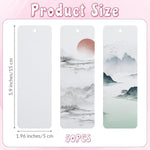50 Pcs Blank Watercolor Paper Bookmarks, 5.9 x 1.96 Inch for DIY Art Projects