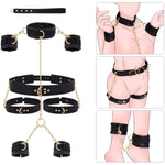 Bondage Set & Strap-On Vibrating Dildo