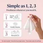 LUVENA pH-Balanced Feminine Wipes, Intimate Cleansing, 25 Count, 1 Pack