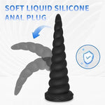 Anal Stretcher Trainer Big Anal Plug Anal Beads Adult Sex Toys For Women And Men, Large Butt Plug Training Cone Liquid Silicone Prostate Massager With Strong Suction Cup For Hands-Free Play