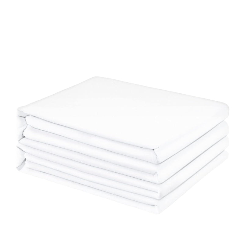 King Flat Sheets Only 2 Pack - Hotel Quality Flat Bed Sheets - Brushed Microfi