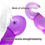 G Spot Anal Dildo Silicone Inflatable Butt Plug, Sex Toys With Quick Release Valve Stretch For Women Men Plug Anal Purple Style A