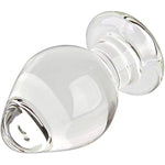 Large Glass Butt Plug Crystal Anal Plug 2.36 Inch Prostate Massager Pleasure Bum Plug For Comfortable Wearing Mushroom Shaped Anal Trainer