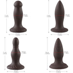 Anal Plug Training Sets?3 Sizes Anal Silicone Dildo With Strong Suction Cup For Men? G-Spot Sex Toys For Women Pleasure Dildo And Anal Play?Prostate Massage Sex Toys For Beginners (S-Brown)
