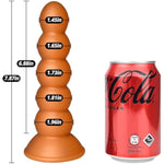 5 Sizes Anal Beads Butt Plug G-Spot Dildo Soft Prostate Massager Vaginal Stimulation Strong Suction Cup Liquid Silicone Anal Stretcher Adult Sex Toys (Xl)