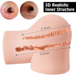 Lifelike Sex Doll Torso Male Masturbator Stroker Realistic Pocket Pussy Ass With Vagina Anal Sex, Sex Dolls Adult Toys Male Sex Toys For Men Pleasure, 14Lb