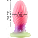 Glowing Silicone Anal Plug Dilator Adult Sex Toys With Granule Texture Waterproof Soft Odorless Suction Cup Ideal For Long-Term Wear Anal Expansion Intimate Pleasure (S)