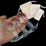 3 Pcs Glass Anal Plug Set For Outdoor Use, Clear Crystal Hidden Butt Plug Training Kit For Beginners, Anal Toys For Women Men Self Pleasure, Plug Toys For Anywhere, Sm Sex Toys For Women