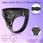 Strap-On Dildo Adult Sex Toys - Wearable Strap On Dildo Toy For Men Women Couples, 7 Inch Realistic Silicone Anal Dildos Penis G-Spot Stimulator Sex Toys For Women Lesbian Couple Beginner Purple