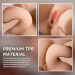 17Lb Lifelike Sex Doll For Men With Flexible Skeleton, Realistic Jelly Boobs Anal And Vagina Adult Sex Toy Male Masturbator 3 In 1 Life Size Female Torso Sex Dolls Pocket Pussy Penis Masturbation