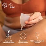 Menstrual Cup by AllMatters - Size B - Superior to Pads & Tampons - Voted Best Menstrual Cup by Reviewed - Made in Germany - Soft and Flexible